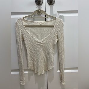 Urban Outfitters cream colored long sleeve shirt
